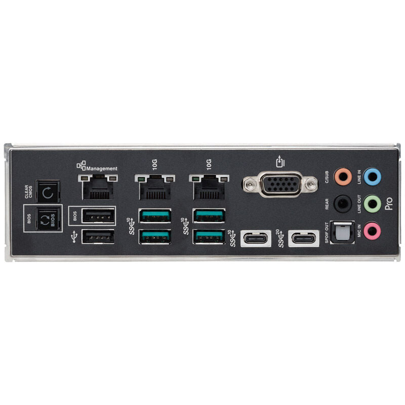 Montert ASUS Pro WS W790E-SAGE SE hovedkort i PC-kabinett