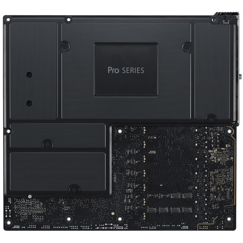 Oversikt over ASUS Pro WS WRX90E-Sage SE hovedkort komponenter