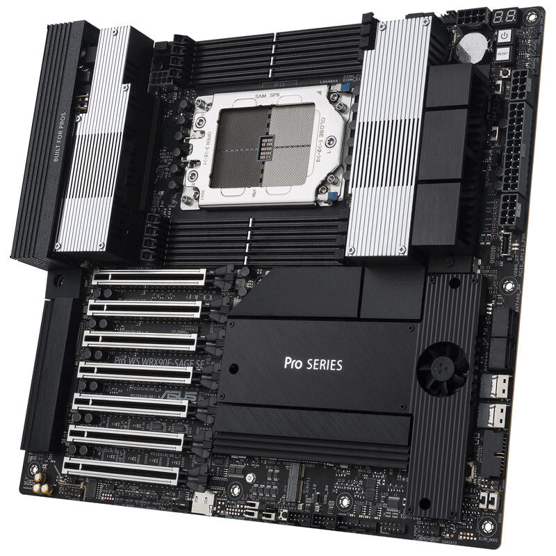 ASUS Pro WS WRX90E-Sage SE hovedkort tilkoblingspanel