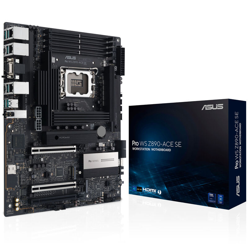 ASUS Pro WS Z890-ACE SE hovedkort forfra
