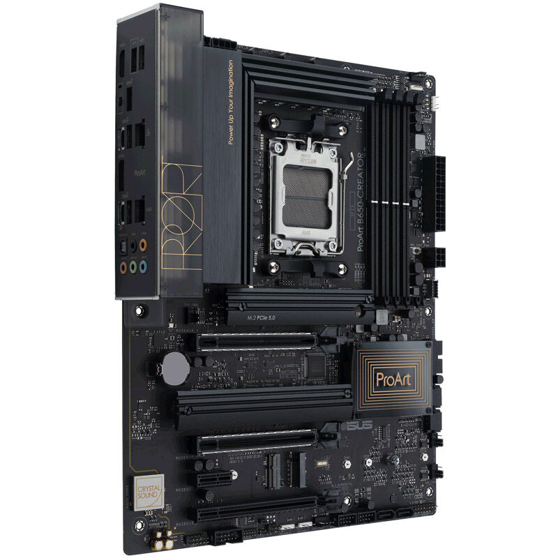 ASUS ProArt B650-Creator hovedkort med tilkoblinger