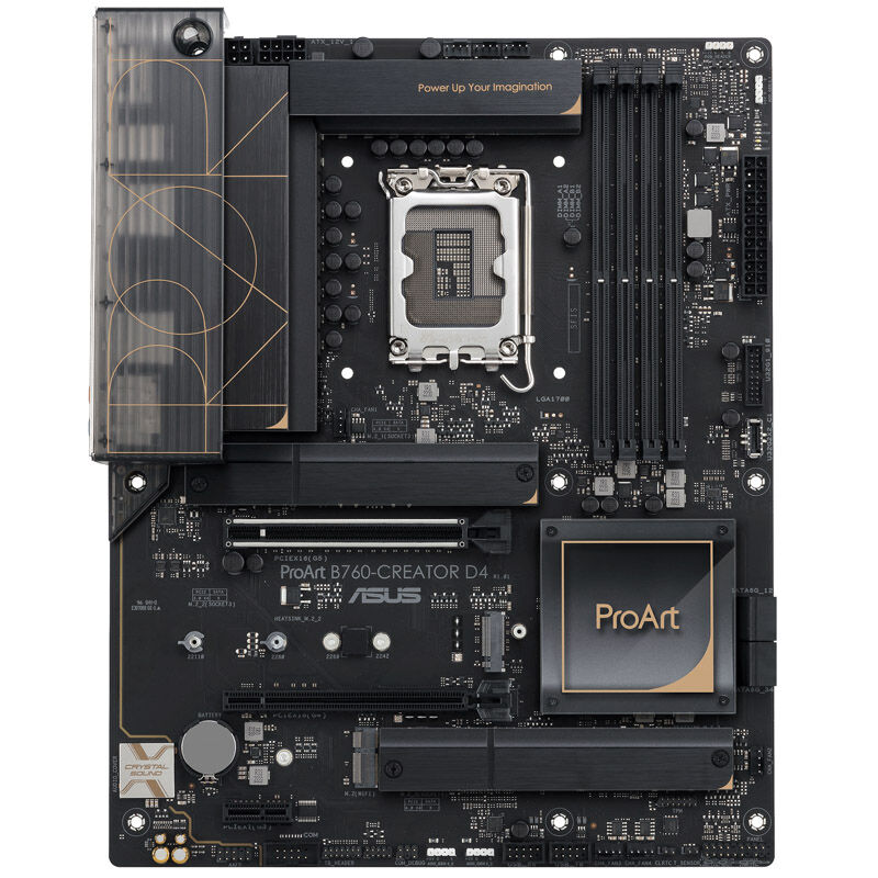 Detalj av M.2-spor på ASUS ProArt B760-Creator D4