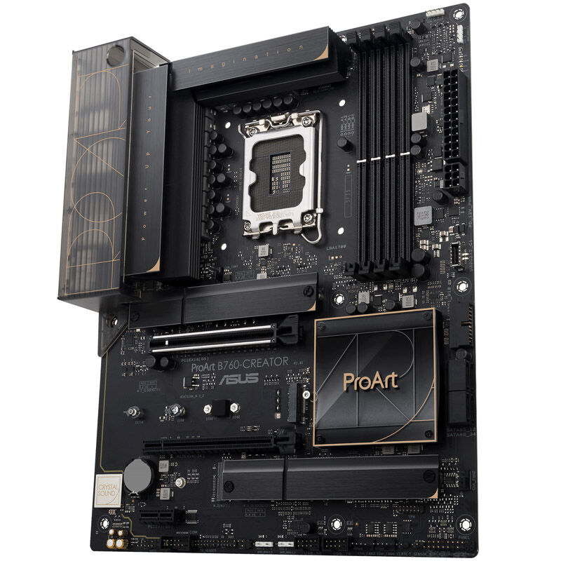 Oversikt over ASUS ProArt B760-Creator tilkoblinger