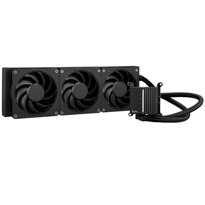 Detaljbilde av vifte på ASUS ProArt LC 360 AIO vannkjøling 360 mm svart