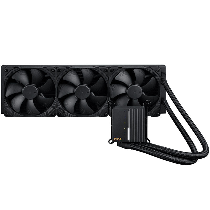 Detalj av ASUS ProArt LC 420 AIO vannkjøling 420 mm CPU-blokk