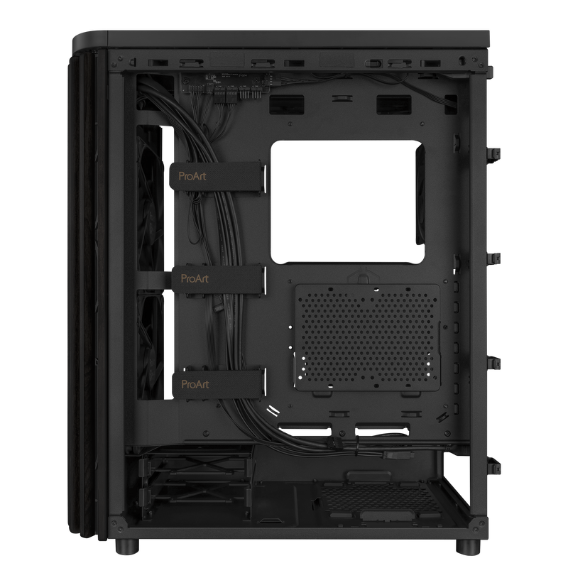 ASUS ProArt PA401 Wood Edition kabinett midtårn ATX svart - ASUS