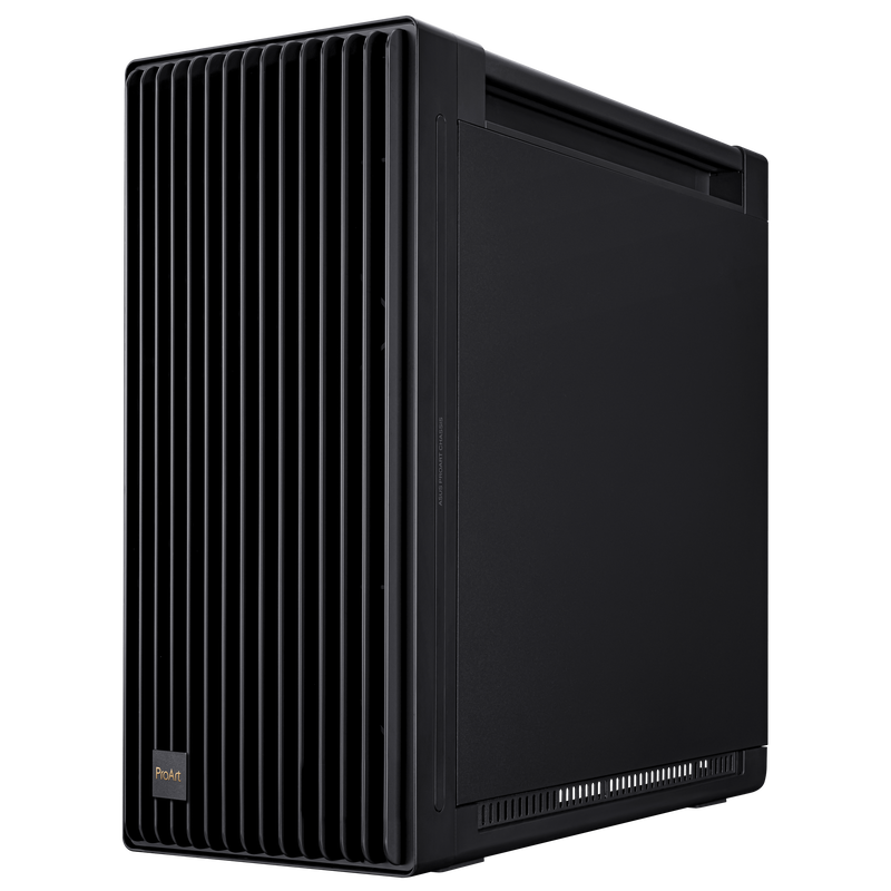 Detalj av ASUS ProArt PA602 kabinett vifte og USB-C