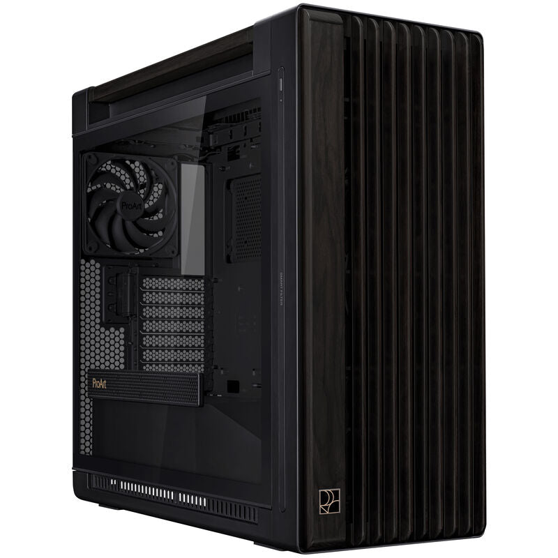ASUS ProArt PA602 kabinett midtårn E-ATX herdet glass svart forfra