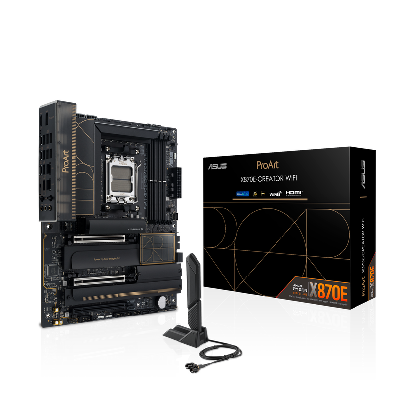 ASUS ProArt X870E-Creator WiFi hovedkort forfra