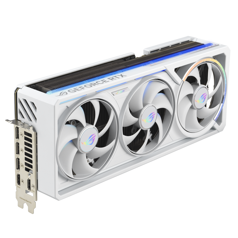 Montert ASUS ROG Astral RTX 5080 White grafikkort i PC