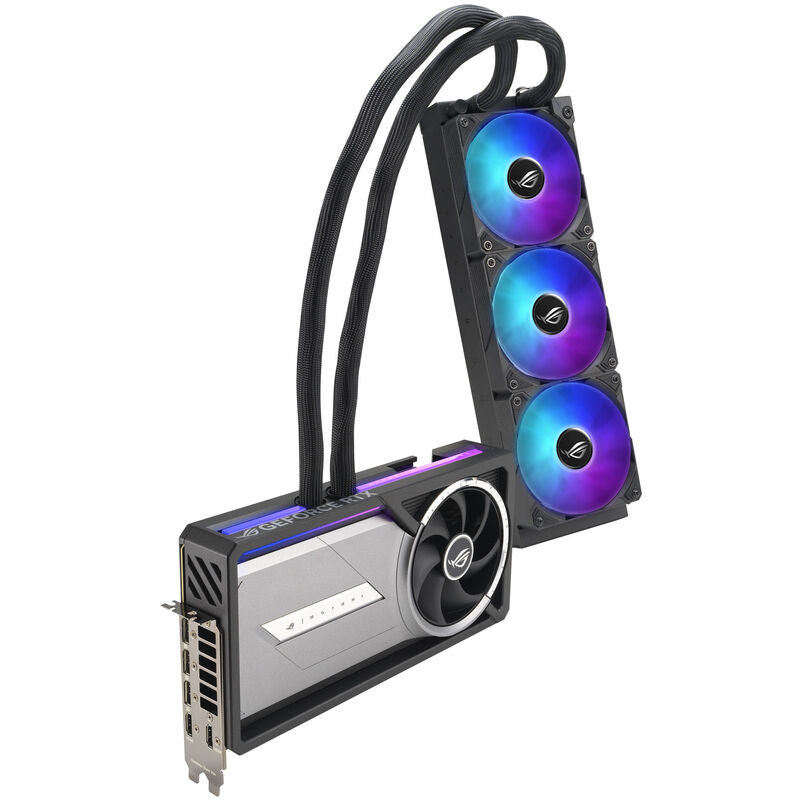 Oversikt ASUS ROG Astral RTX 5090 LC grafikkort komponenter
