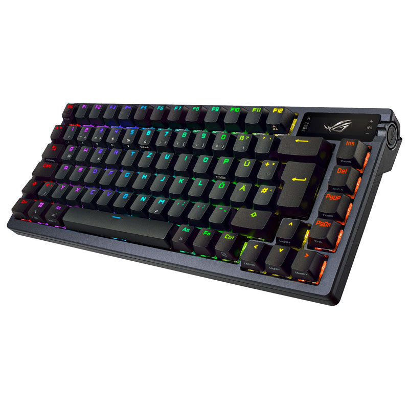 ASUS ROG Azoth trådløs gamingtastatur 75% mekanisk ROG NX Red forfra