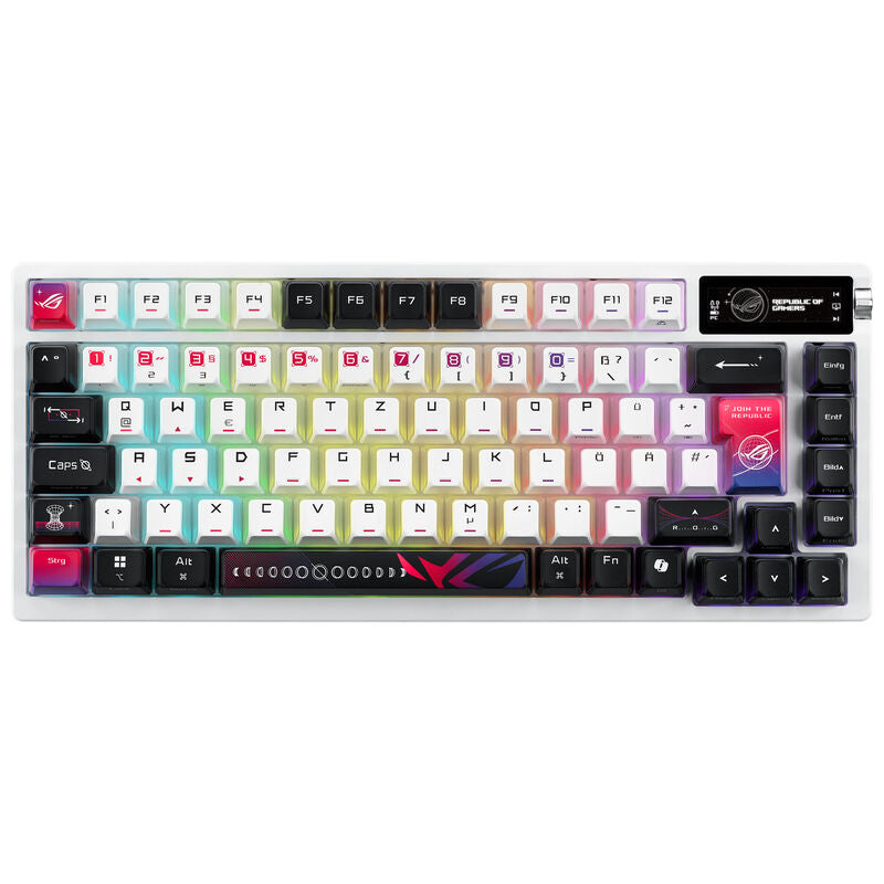 ASUS ROG Azoth X gamingtastatur 75% Hot-Swap montert med håndballstøtte