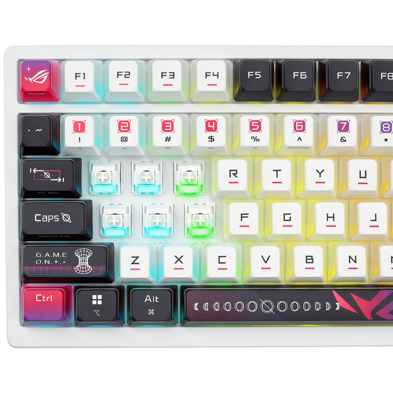 ASUS ROG Azoth X gamingtastatur 75% Hot-Swap oversikt