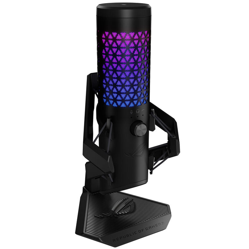 ASUS ROG Carnyx USB gamingmikrofon kondensator RGB hvit forfra