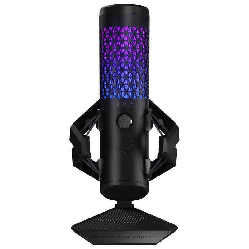 ASUS ROG Carnyx USB gamingmikrofon kondensator RGB hvit bakside