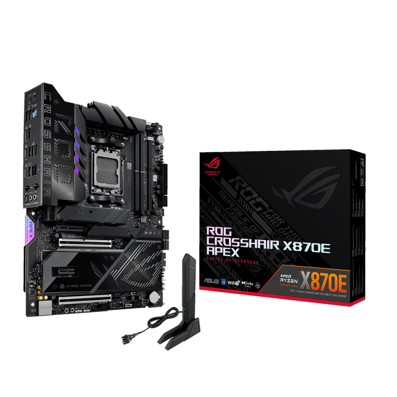 ASUS ROG Crosshair X870E APEX hovedkort forfra