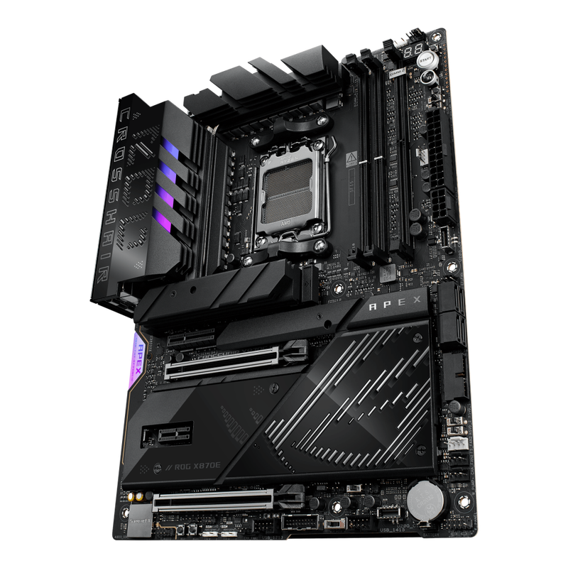 ASUS ROG Crosshair X870E APEX hovedkort med RGB-belysning