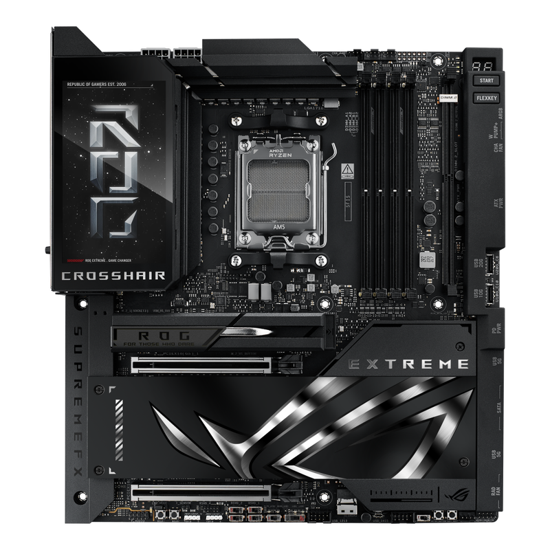ASUS ROG Crosshair X870E EXTREME hovedkort bakside