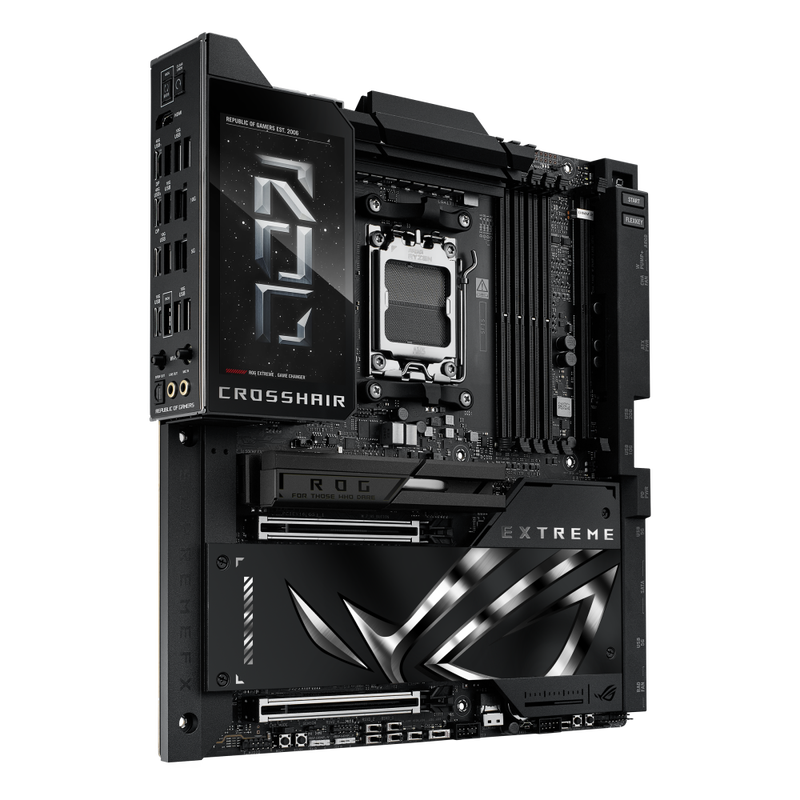 Detalj av ASUS ROG Crosshair X870E EXTREME hovedkort