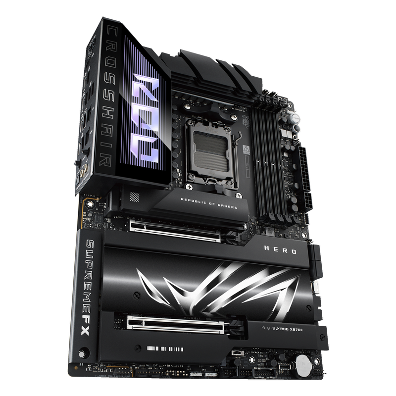 ASUS ROG Crosshair X870E Hero M.2-spor detalj