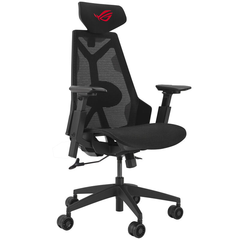 ASUS ROG Destrier Ergo Core gamingstol mesh svart forfra