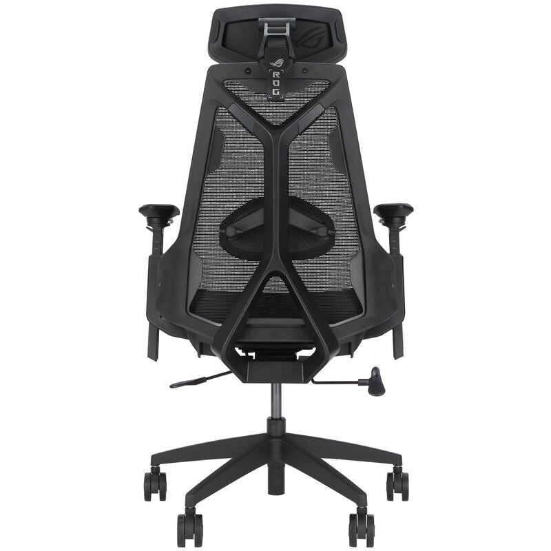ASUS ROG Destrier Ergo Core gamingstol mesh svart montert i spillrom