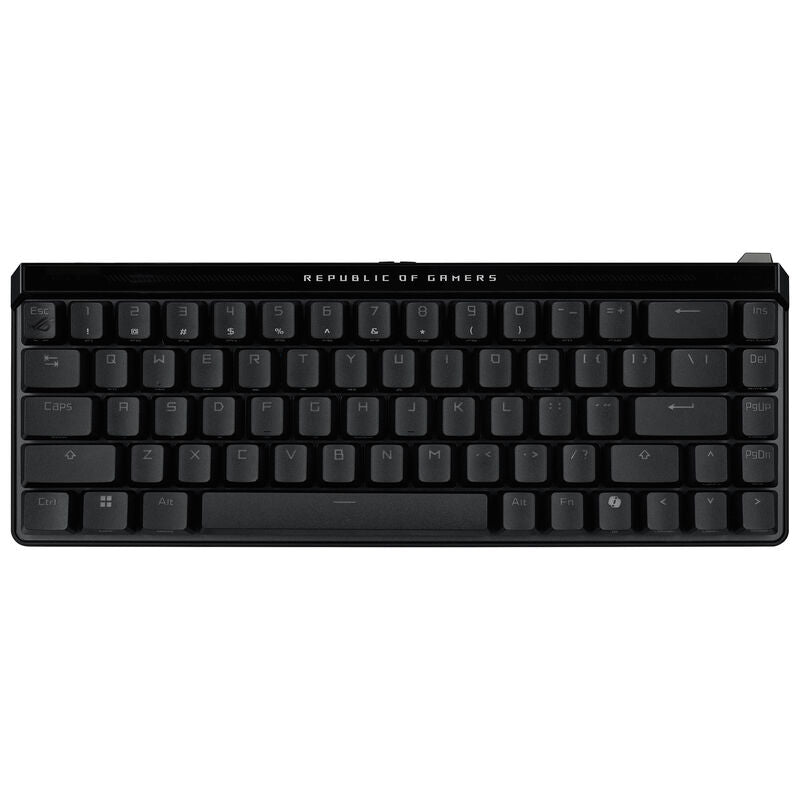 Sideprofil av ASUS ROG Falchion Ace HFX gamingtastatur 65 % RGB svart