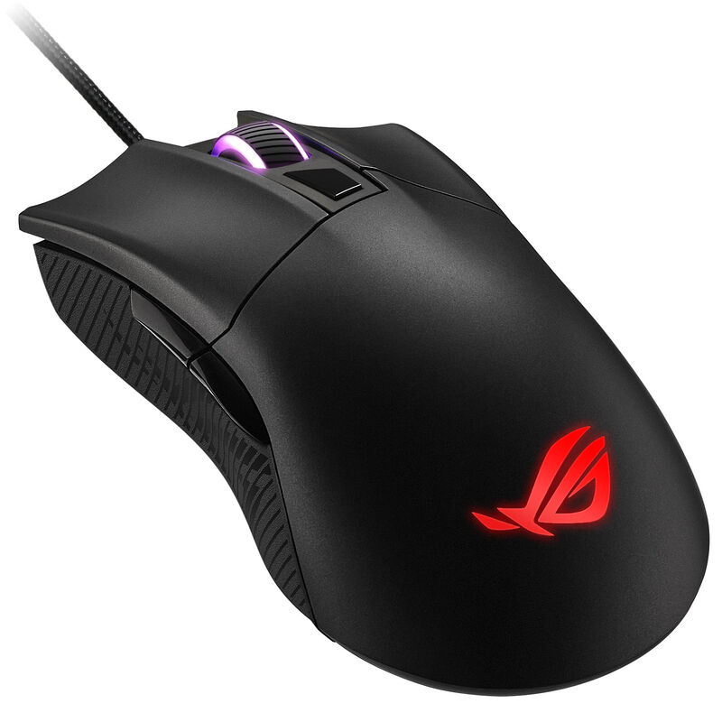 ASUS ROG Gladius II Core kablet gamingmus RGB forfra