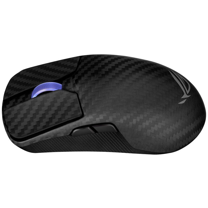 ASUS ROG Harpe Ace Extreme trådløs gamingmus nærbilde av sensor