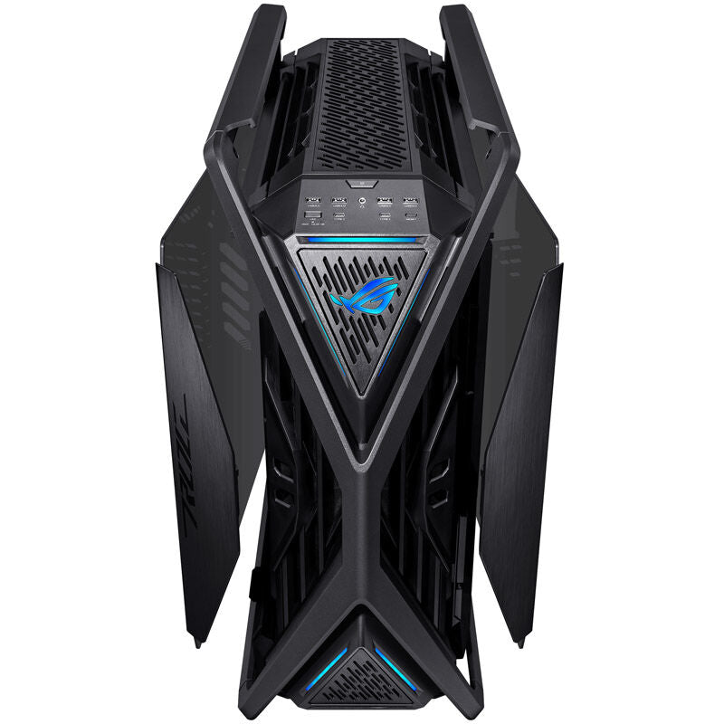 Detaljbilde av ASUS ROG Hyperion GR701 kabinett fulltårn herdet glass svart