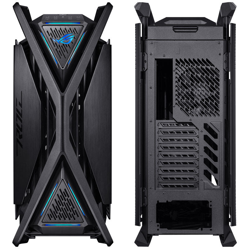 Montert ASUS ROG Hyperion GR701 kabinett fulltårn herdet glass svart i PC