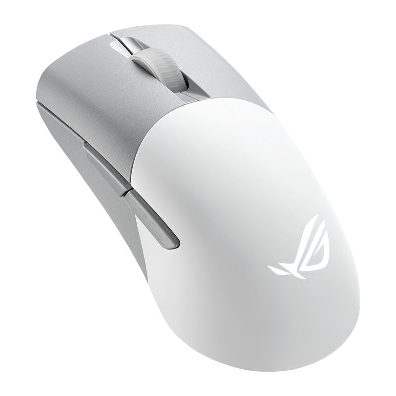 ASUS ROG Keris Wireless AimPoint gamingmus forfra hvit