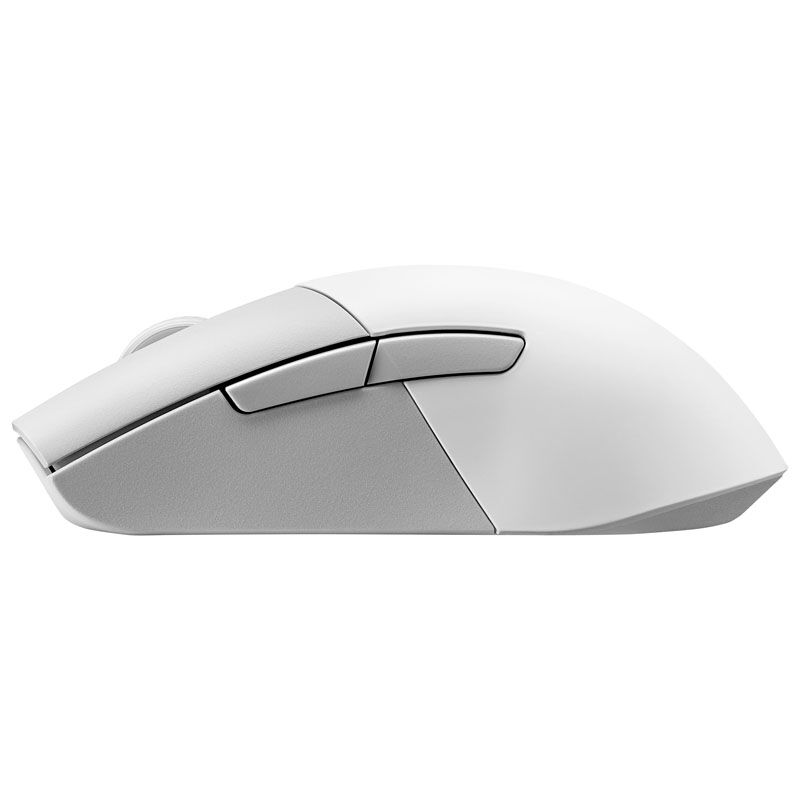 Detalj av ASUS ROG Keris Wireless AimPoint gamingmus knapper