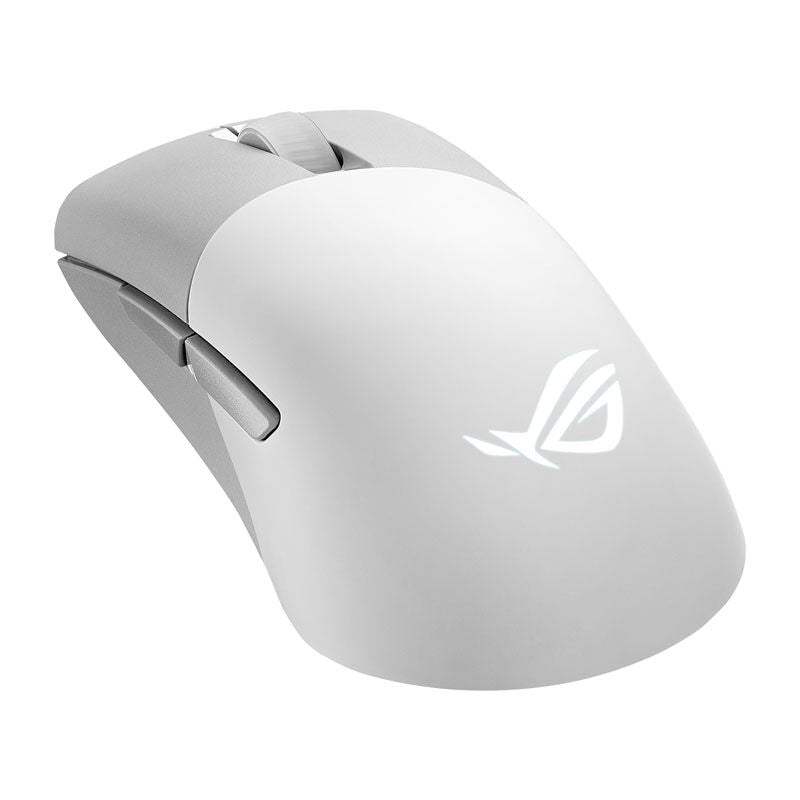 ASUS ROG Keris Wireless AimPoint gamingmus montert på skrivebord