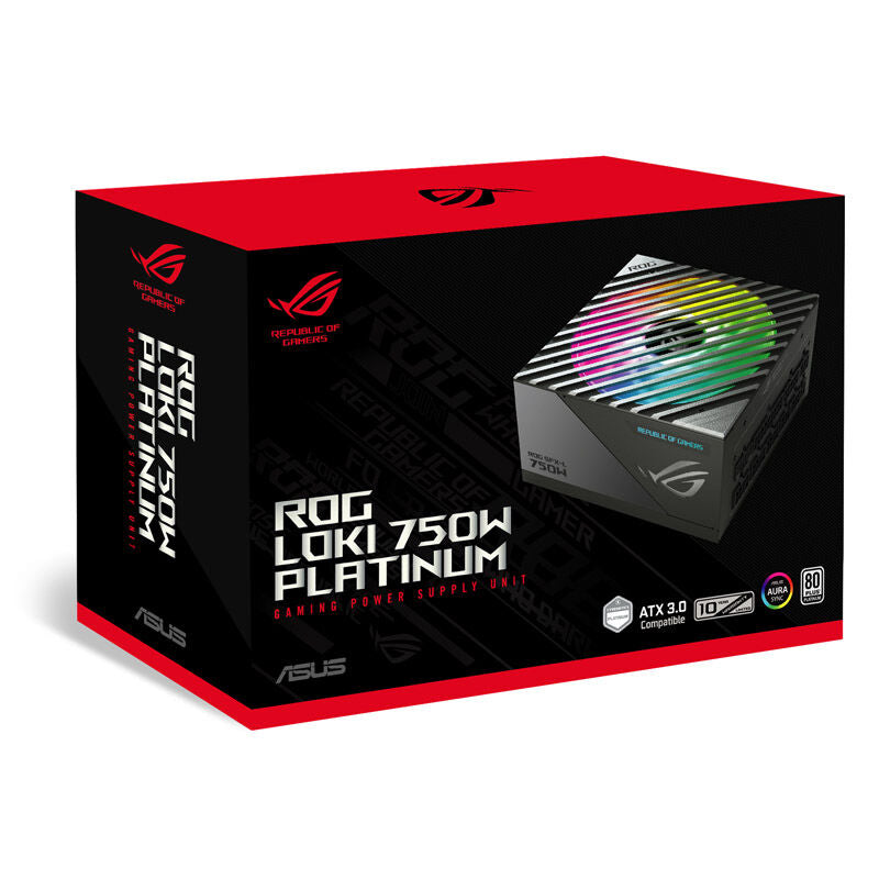 Pakkeinnhold av ASUS ROG Loki SFX-L strømforsyning