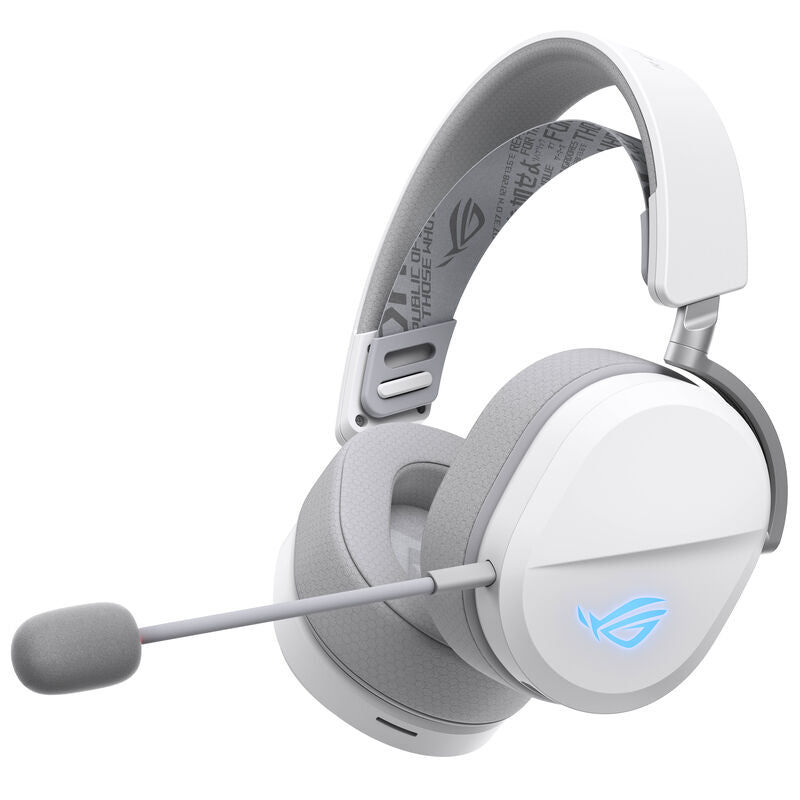 ASUS ROG Pelta trådløst gamingheadset 50 mm hvit RGB forfra