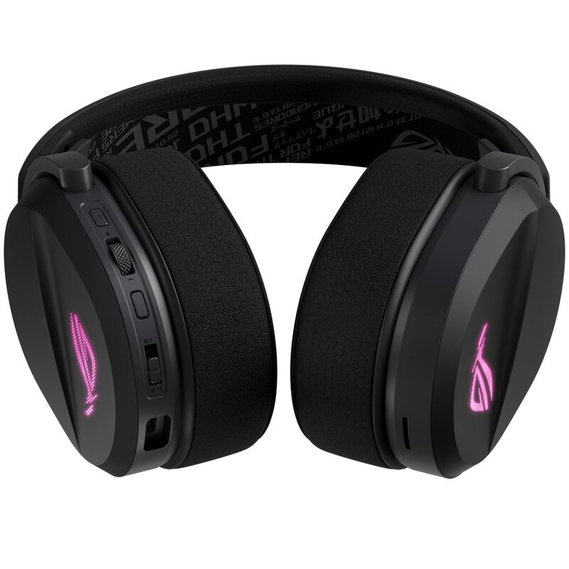 ASUS ROG Pelta trådløst gamingheadset RGB 50 mm svart Logitech logo detalj