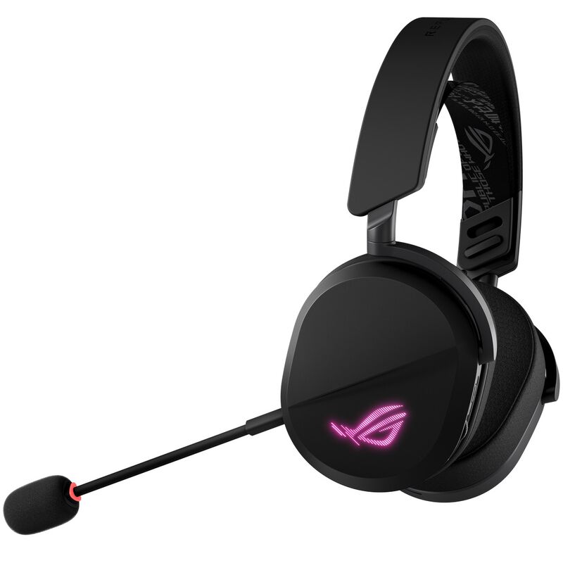 ASUS ROG Pelta trådløst gamingheadset RGB 50 mm svart montert på hode