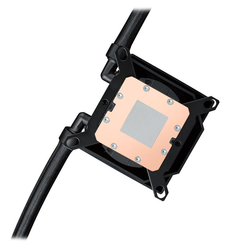 Oversikt av ASUS ROG Ryujin III 240 AIO vannkjøling med display svart og tilbehør