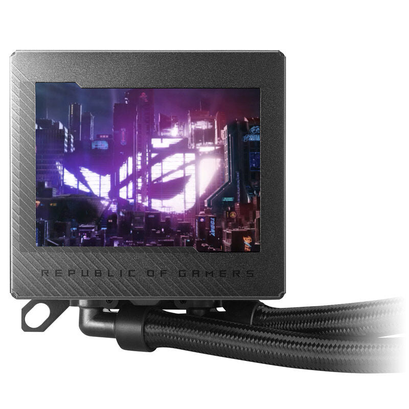 ASUS ROG Ryujin III 240 ARGB AIO vannkjøling bakside