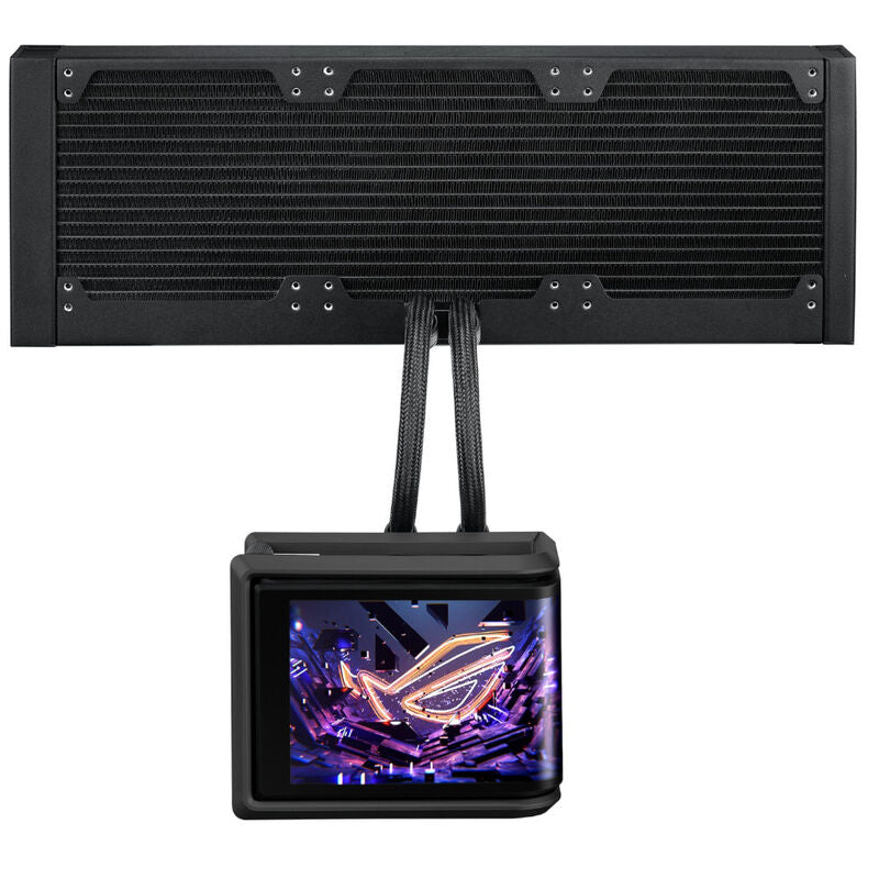 ASUS ROG Ryuo IV SLC 360 ARGB AIO vannkjøling AMOLED-display detalj