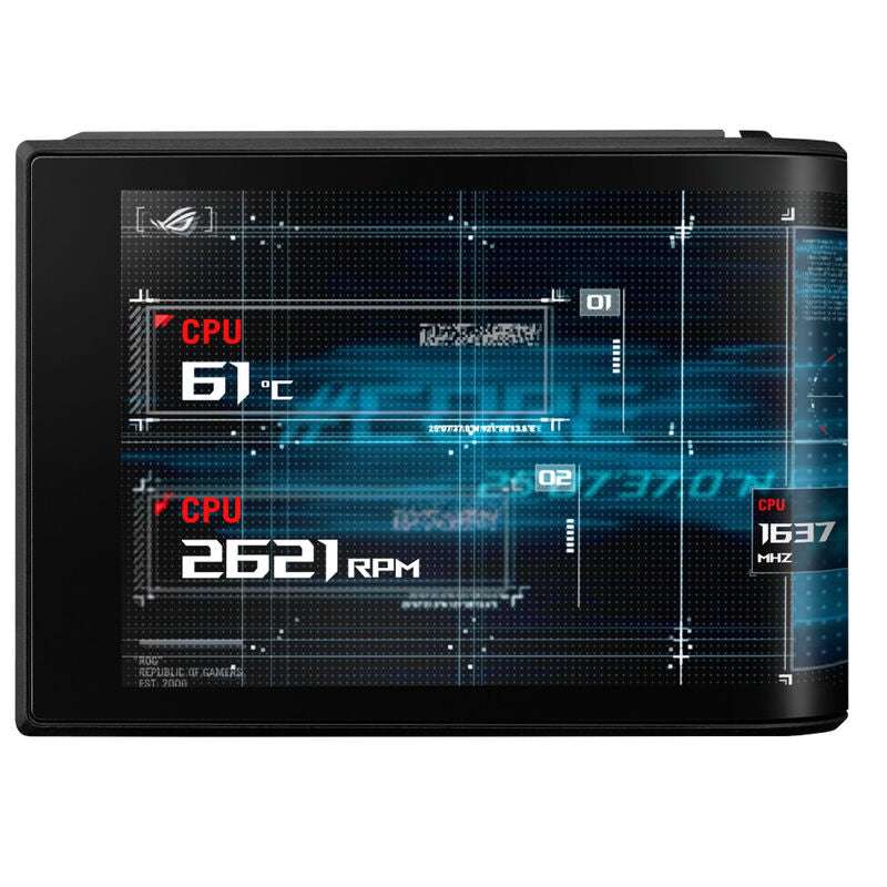 ASUS ROG Ryuo IV SLC 360 ARGB AIO vannkjøling ARGB-vifte detalj