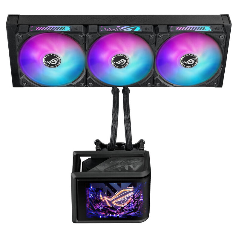 ASUS ROG Ryuo IV SLC 360 ARGB AIO vannkjøling bakside