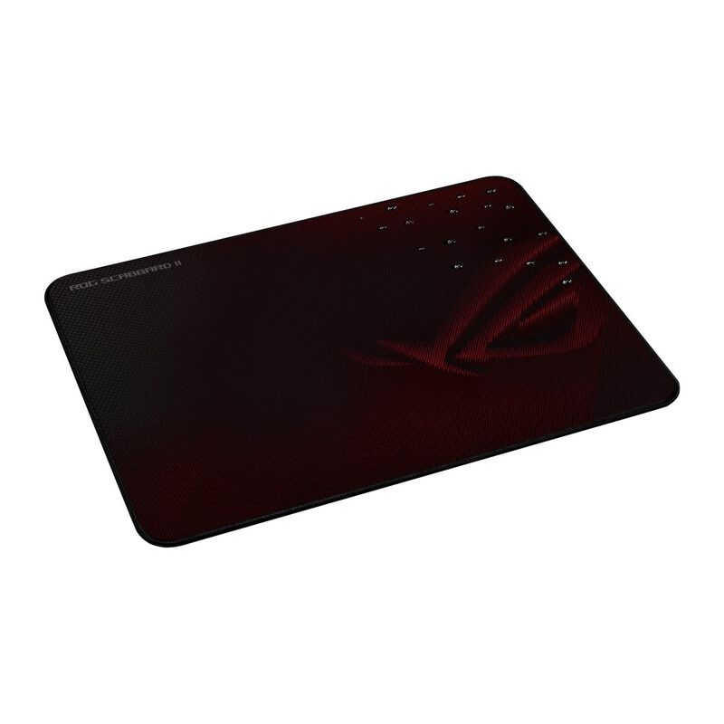 Nærbilde av ASUS ROG Scabbard II Medium musematte svart kant