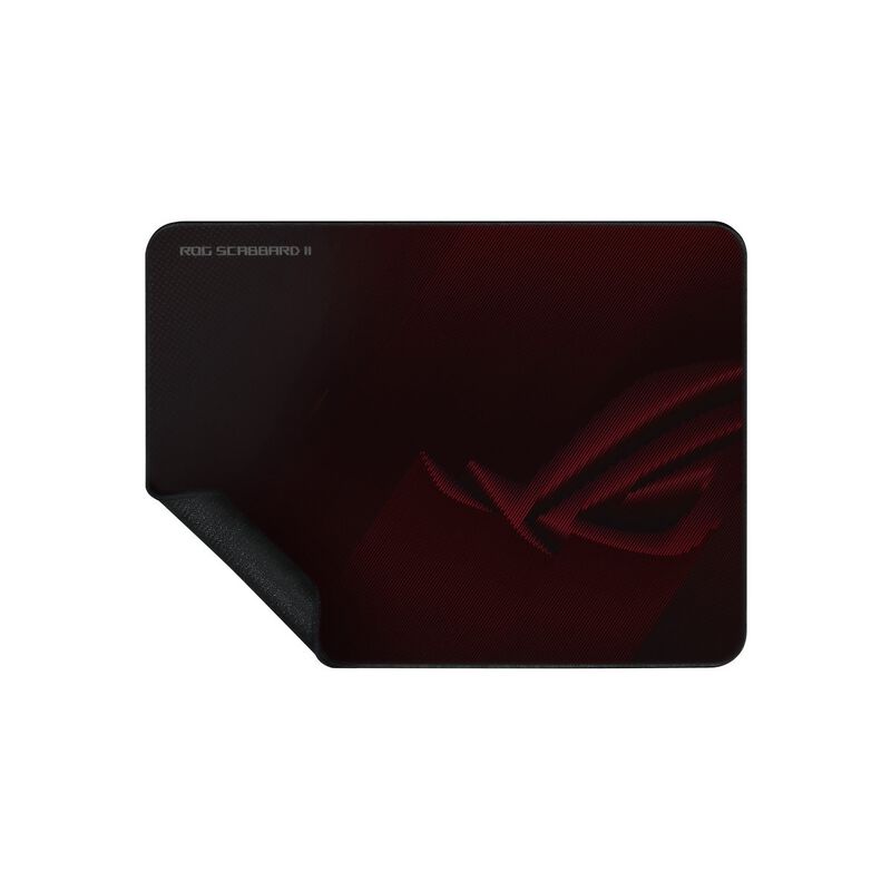 ASUS ROG Scabbard II Medium musematte svart montert i gamingoppsett