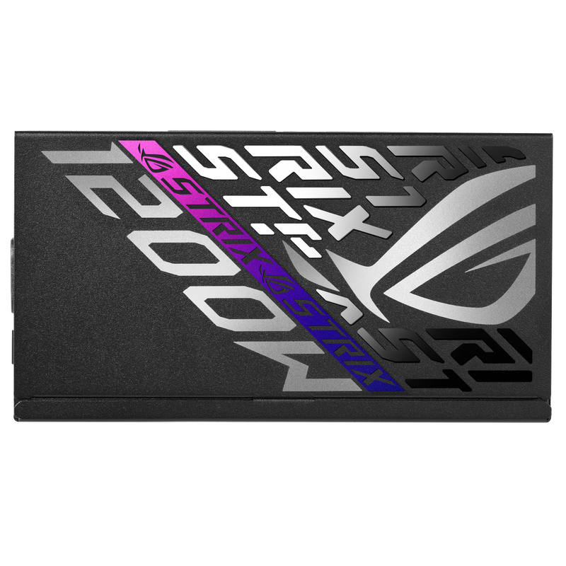 Detalj av kabelport på ASUS ROG Strix 1200 Platinum strømforsyning
