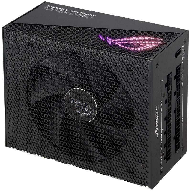 Detalj av ASUS ROG Strix 1200W Gold Aura Edition vifte