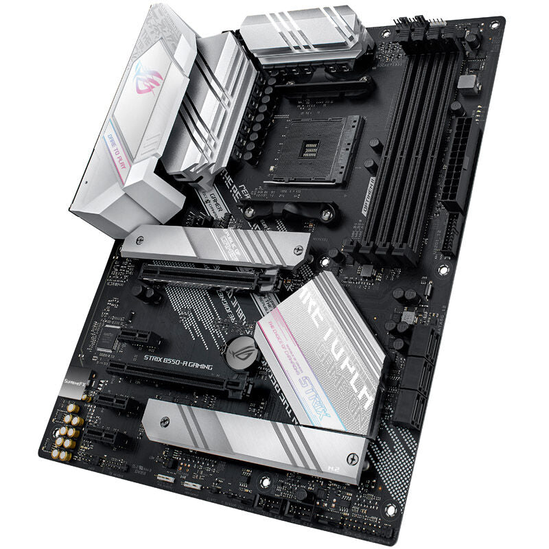 ASUS ROG Strix B550-A Gaming hovedkort med minnemoduler