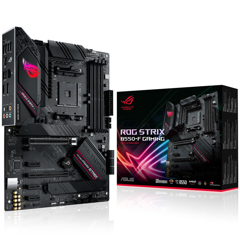 ASUS ROG Strix B550-F Gaming hovedkort forfra
